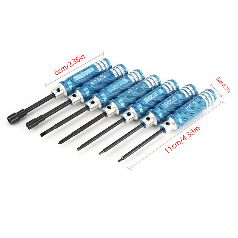 7Pcs 1.5 2.0 2.5mm RC Hex Driv – Rc Helicopter Tool Kit Bewertung und Preis