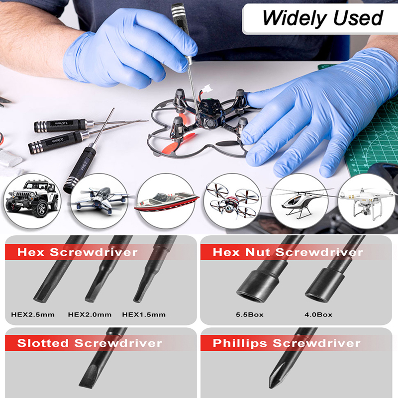 7Pcs 1.5 2.0 2.5mm RC Hex Driv – Rc Helicopter Tool Kit Bewertung und Preis