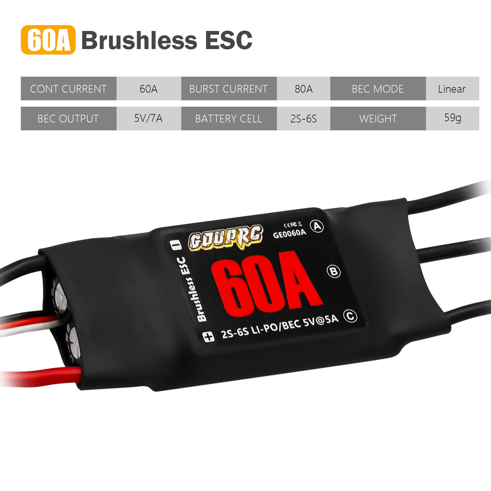 60A Brushless ESC 2-6S Electri – Rc Helicopter Electric Bewertung und Preis