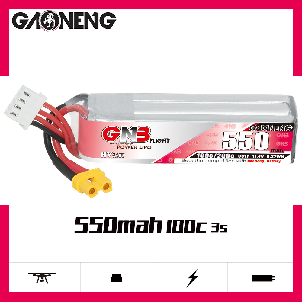 GNB HV 11.4V 550mAh 100C/200C  – Rc Helicopter Parts Bewertung und Preis