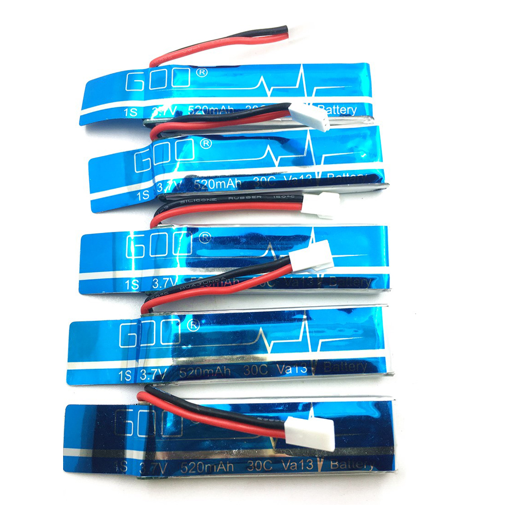 5PCS 3.7V 520mAh 30C Upgraded  – Rc Helicopter Coaxial Bewertung und Preis