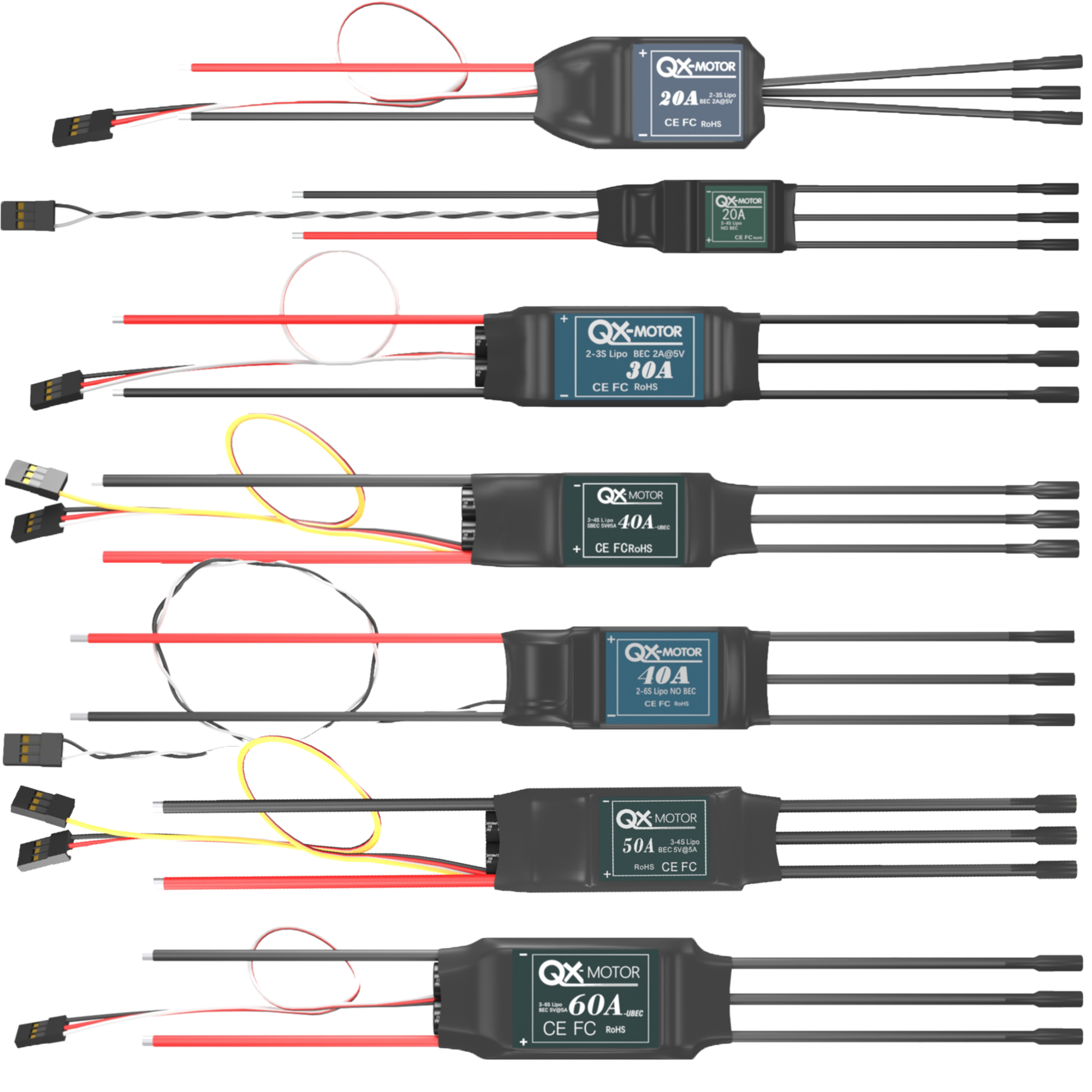 QX-MOTOR Brushless ESC series  – Rc Helicopter Battery Bewertung und Preis