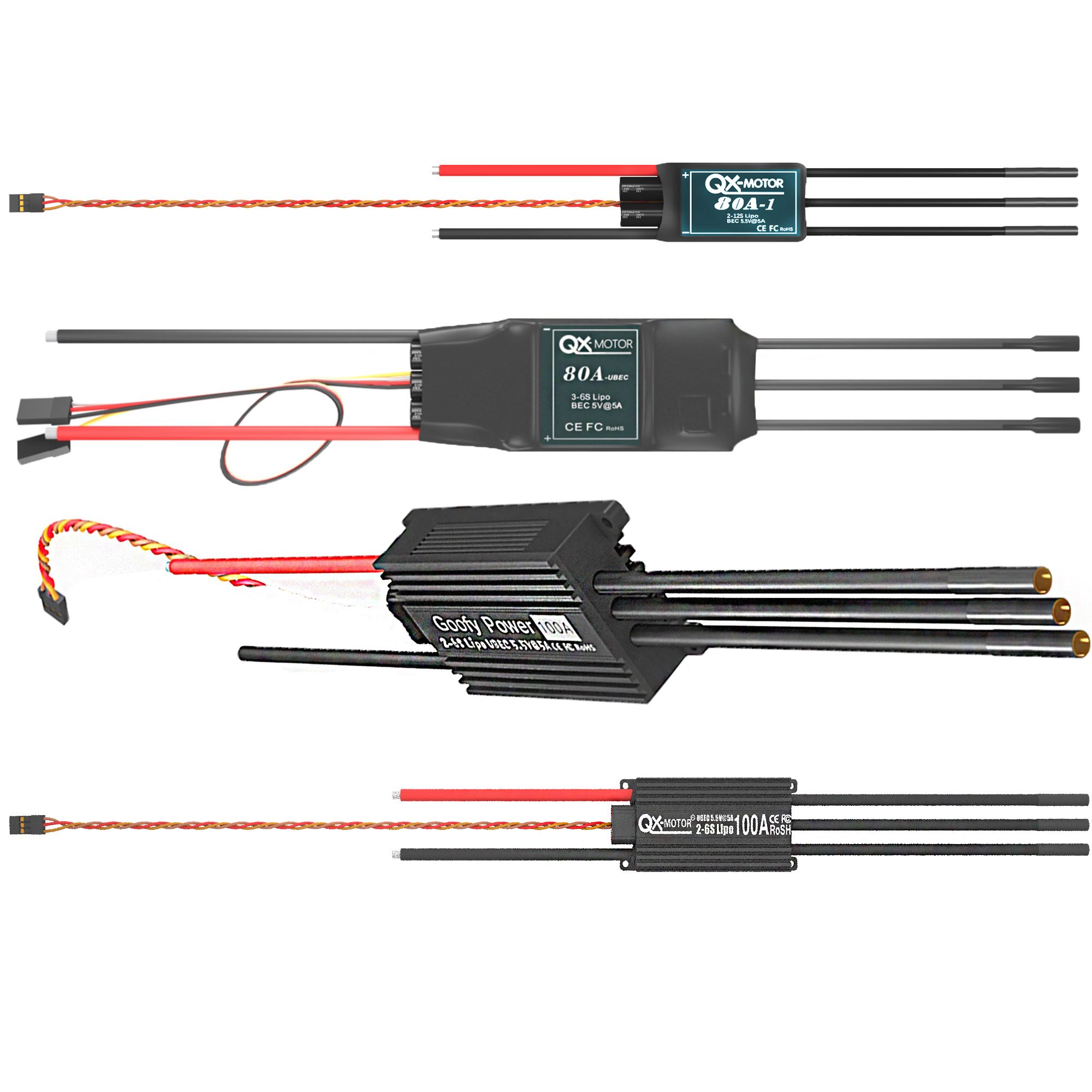 QX-MOTOR Brushless ESC series  – Rc Helicopter Battery Bewertung und Preis