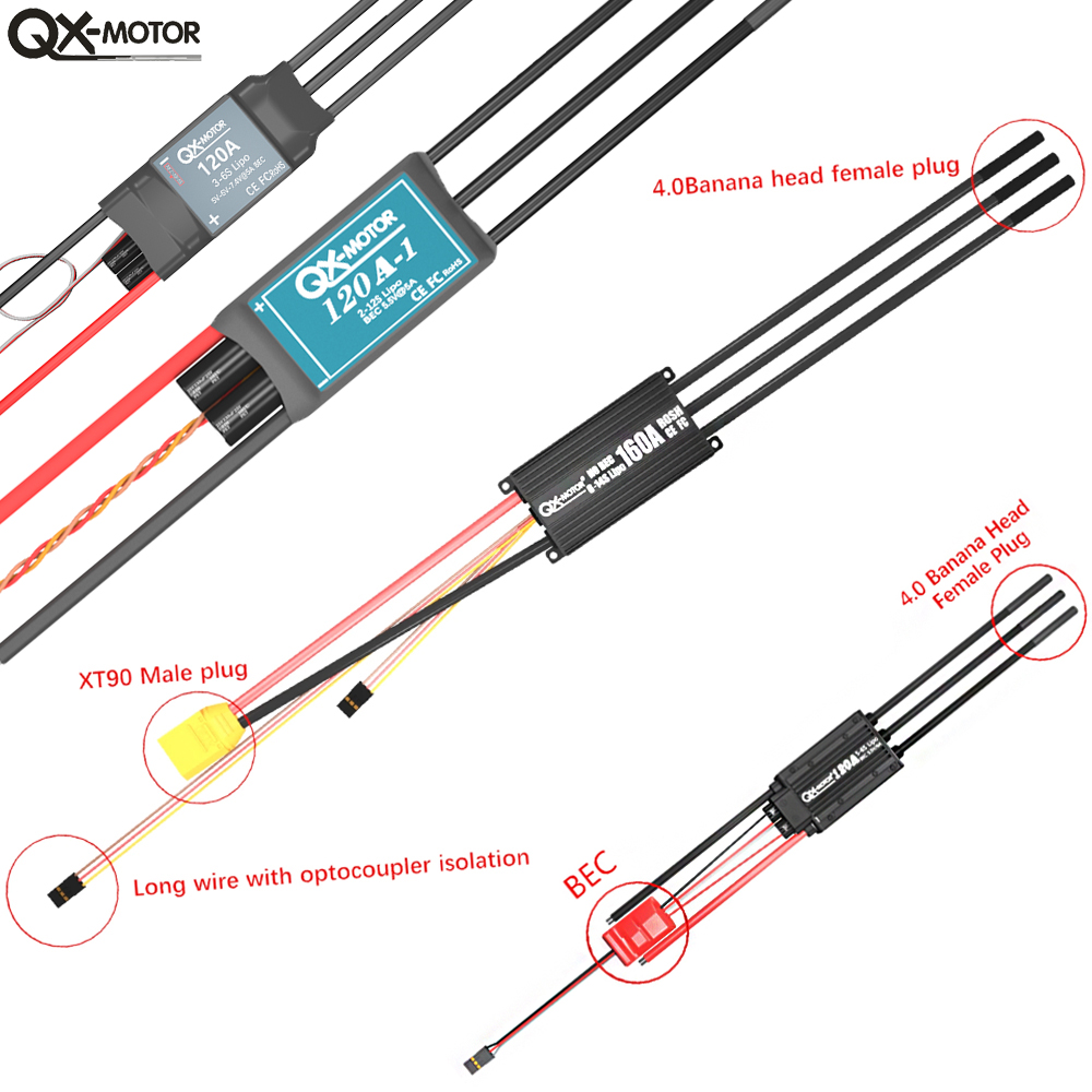 QX-MOTOR Brushless ESC series  – Rc Helicopter Battery Bewertung und Preis