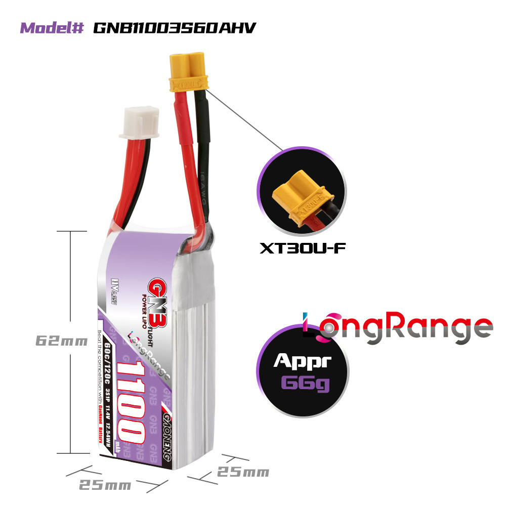 GNB 1100mAh 2S 3S 4S 6S 60C/12 – Rc Helicopter Parts Bewertung und Preis