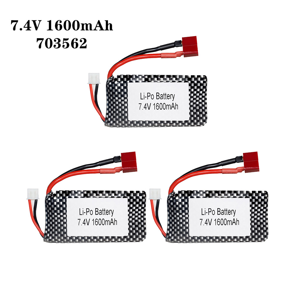 1/2/3pcs/Lot 7.4v 1600mah 7035 – Rc Helicopter Parts Bewertung und Preis