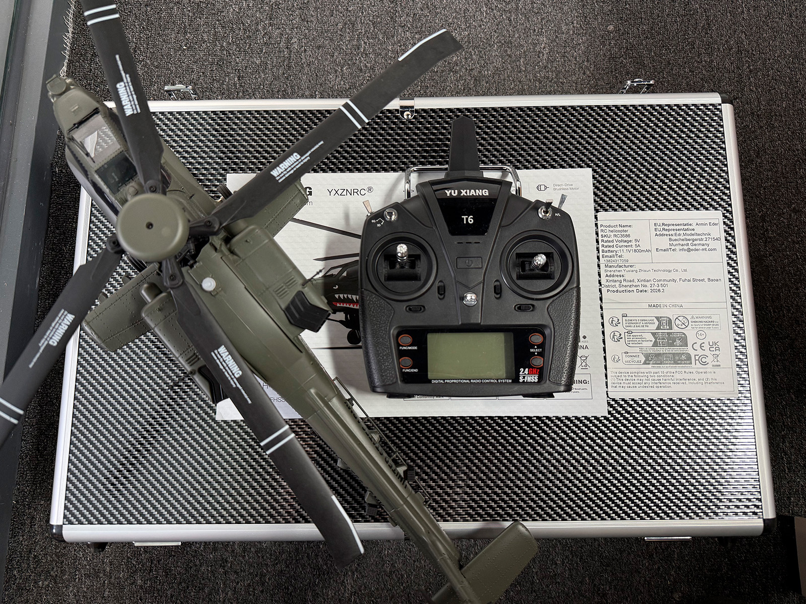 YXZNRC F11 AH-64D Apache RC He – Rc Helicopter Gyro Bewertung und Preis