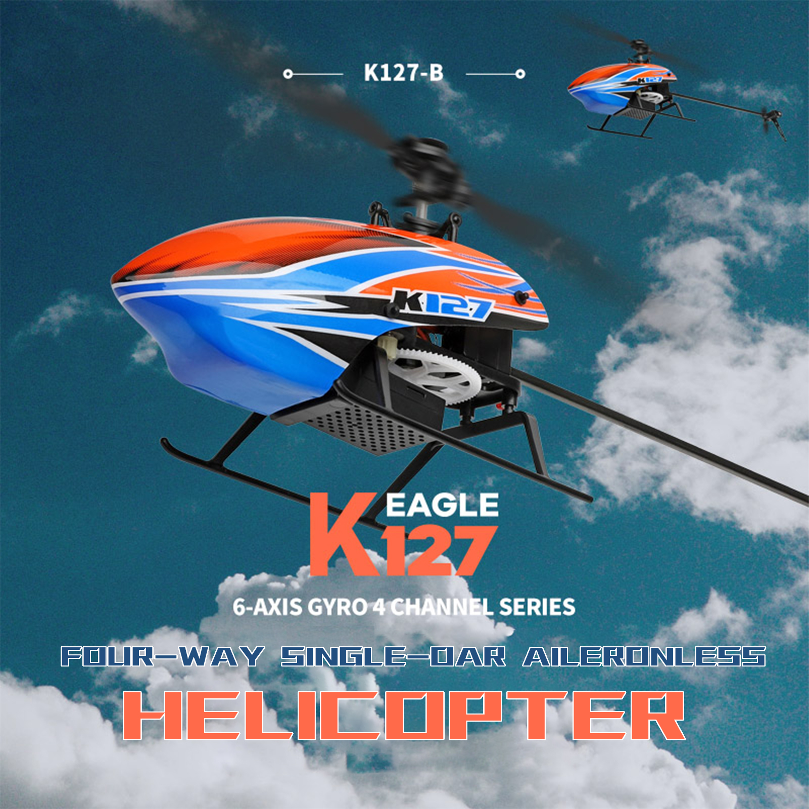 WLtoys XK K127 4CH 6-axis Gyro – Rc Helicopter Blade Bewertung und Preis
